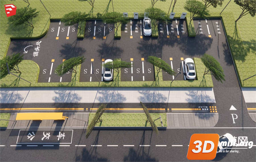 Parking lot Skp Files